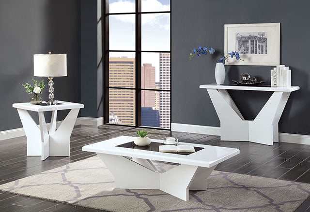 Dubendorf White End Table - Image 2