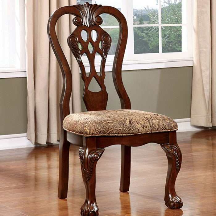 Elana Brown Cherry Dining Room Set / 7pc - Image 4