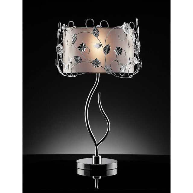 Elva Silver/Chrome Table Lamp, - Image 2