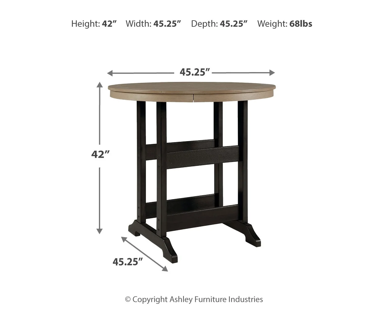 Fairen Trail Table With Umbrella Option - Image 7