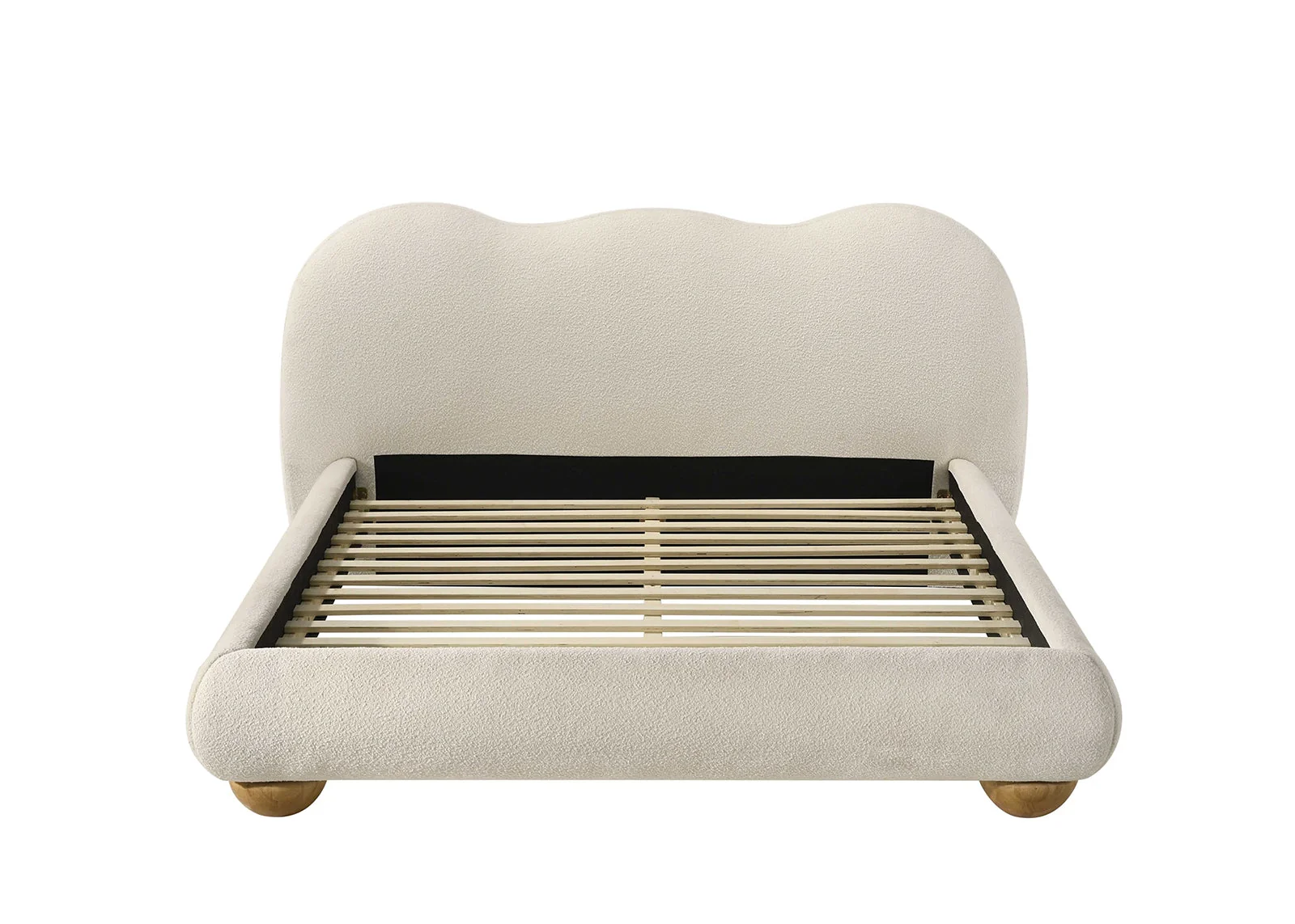 Finamore White/Natural Oak E.King Bed - Image 2
