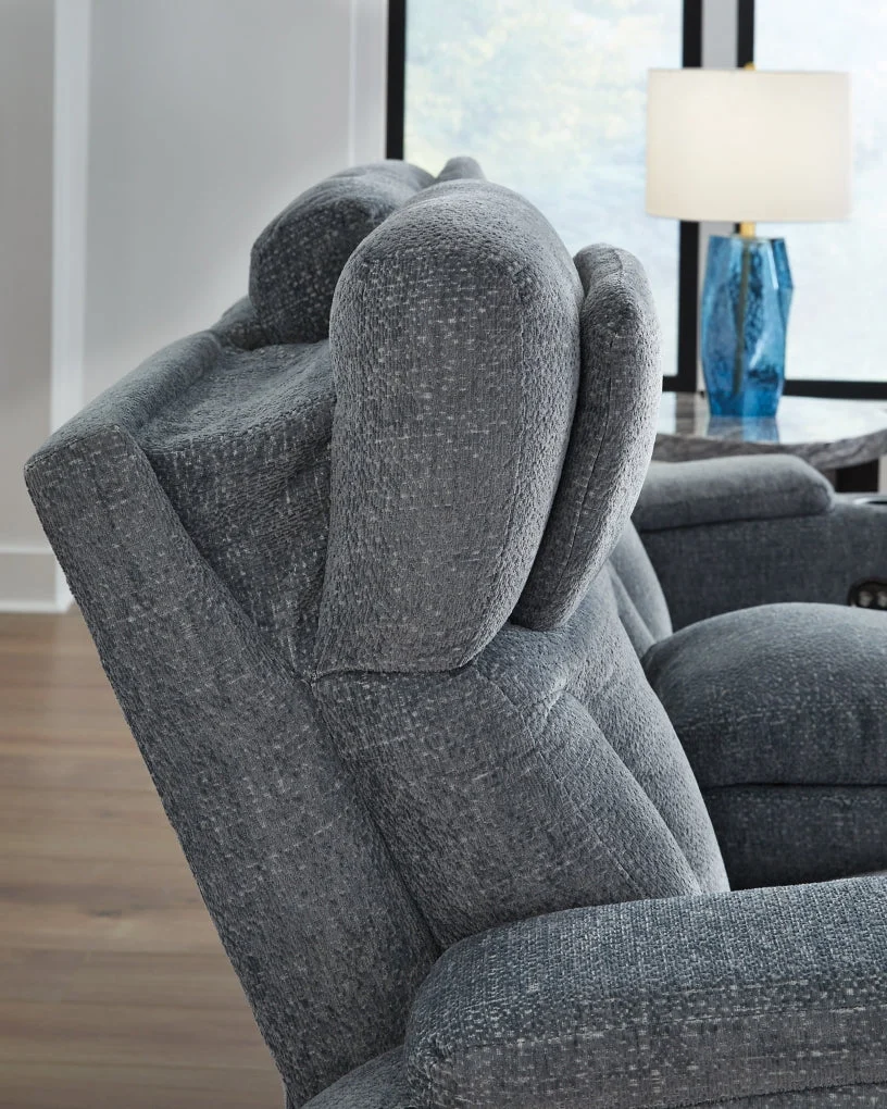 Forest Lake Power Reclining Loveseat/Console/Adjustable Headrest - Image 9
