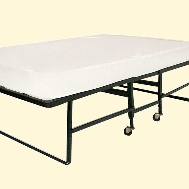 Framos Black & White Rollaway Bed w/ Polyfiber Mattress - Image 2