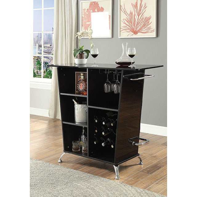 Fuero Black/Chrome Bar Table - Image 5