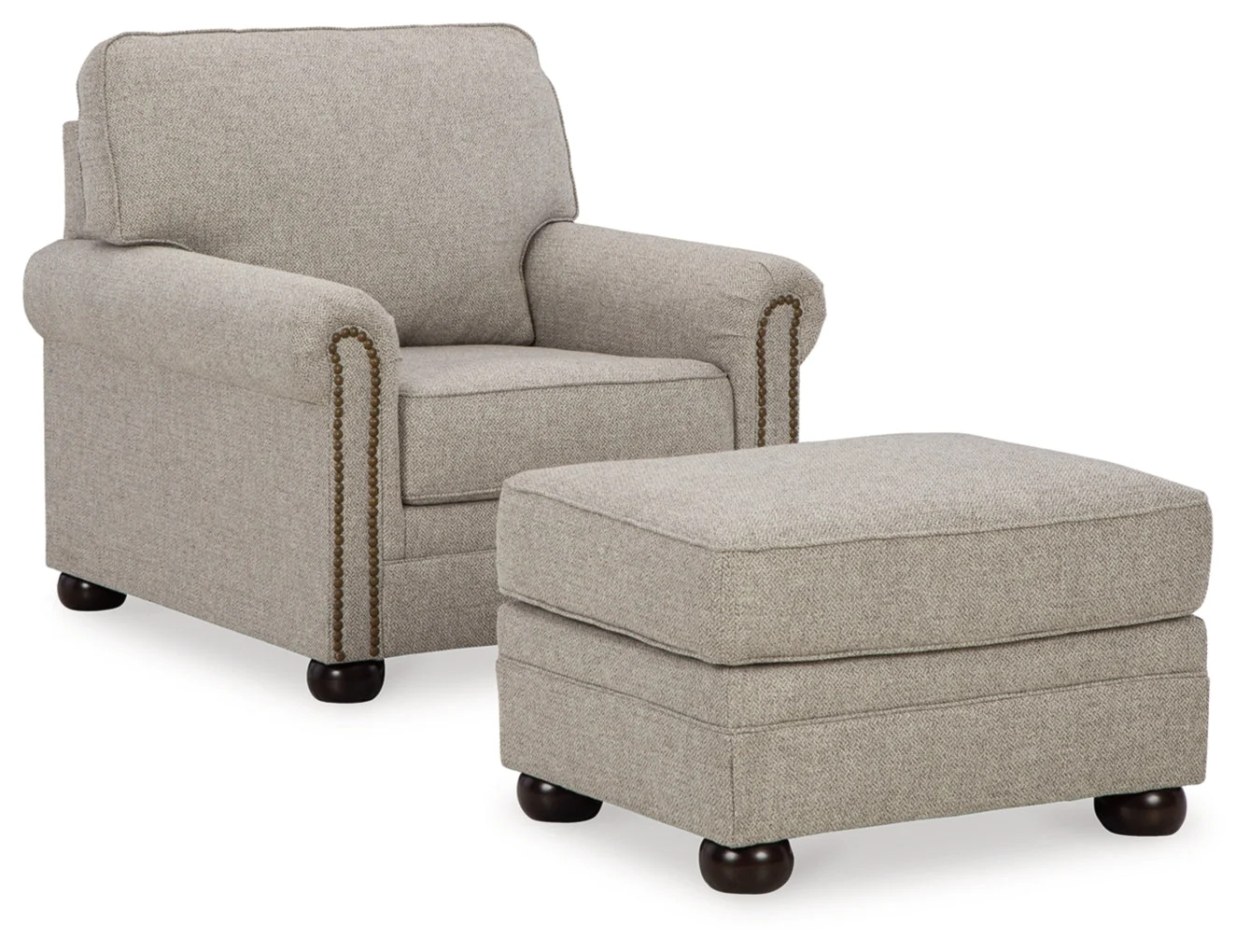Gaelon Chair and Ottoman - Image 2