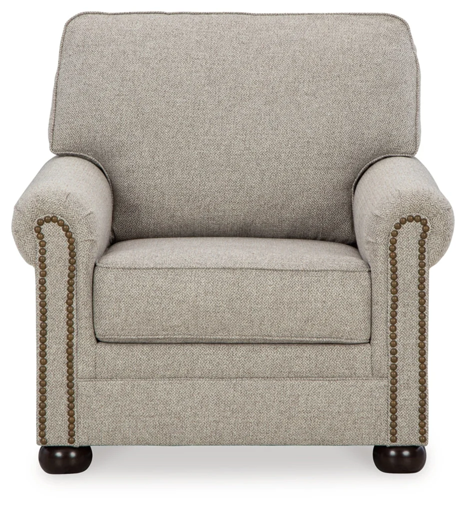 Gaelon Chair and Ottoman - Image 3