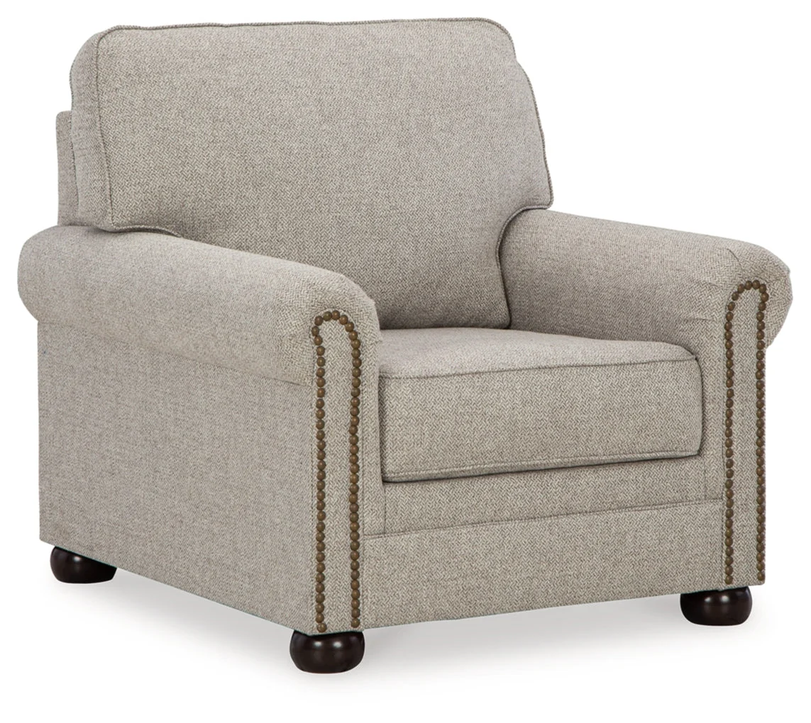 Gaelon Chair and Ottoman - Image 4