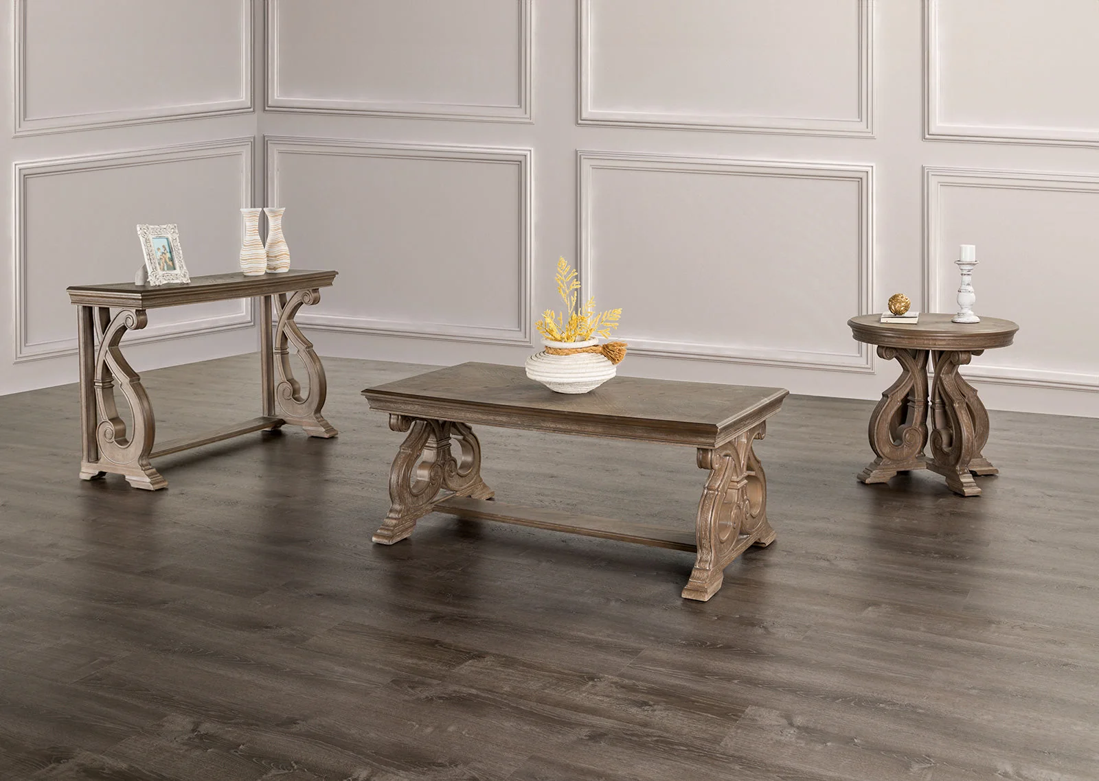Giordani Weathered Oak End Table - Image 2
