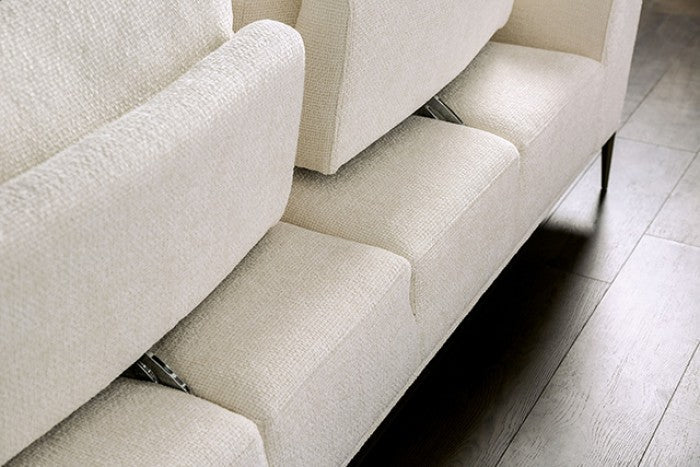 Gladbach Linen White Loveseat - Image 2