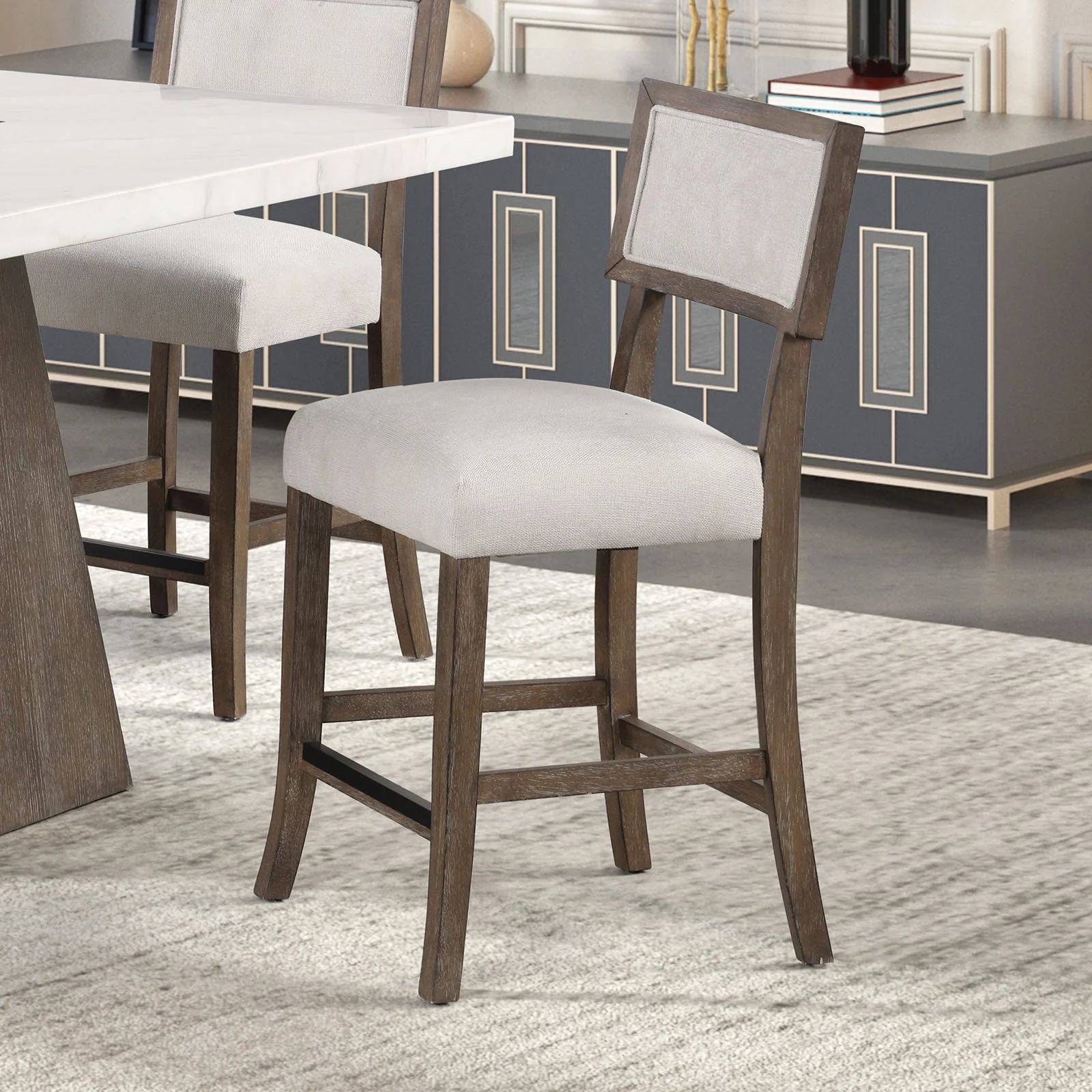 Grasten Dark Walnut 7 Piece Counter Height Set - Image 2