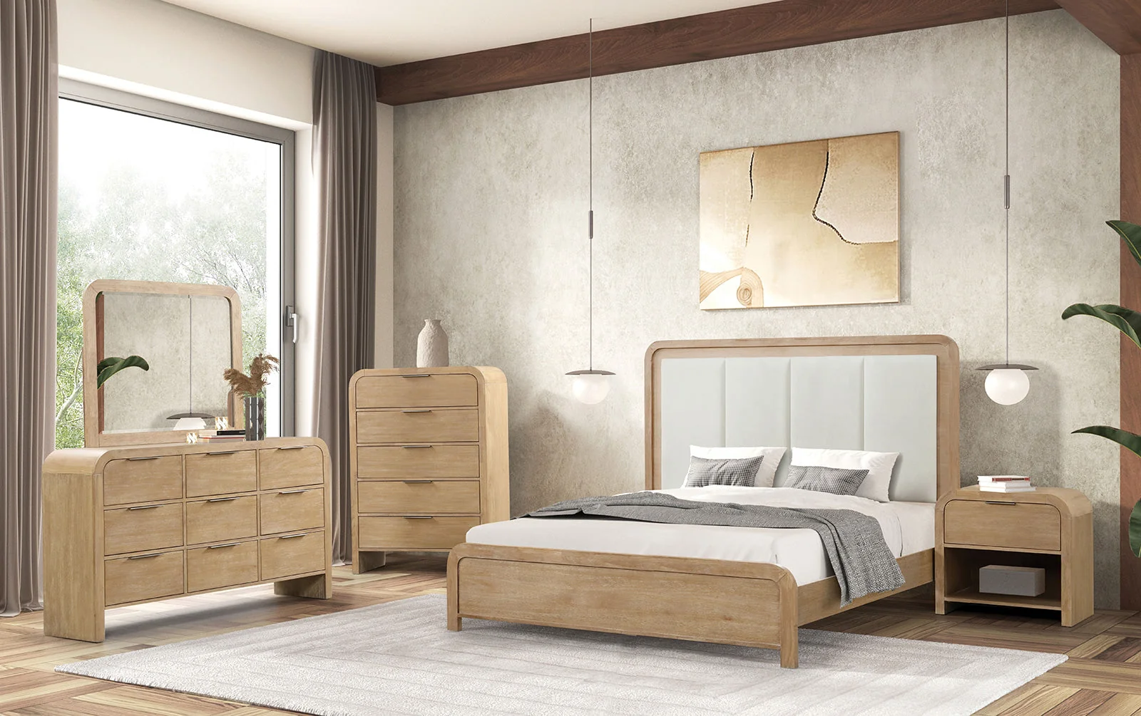 Handforth Natural Eastern King Bed - Image 6
