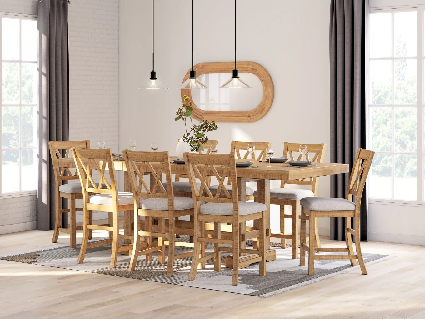 Havonplane Counter Height Dining Set (Up to 10 Barstools) - Image 4