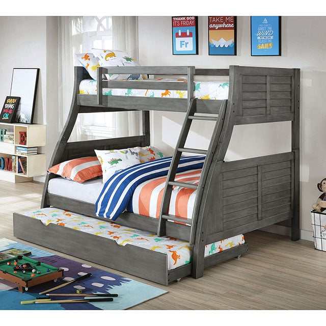 Hoople Gray Twin/Full Bunk Bed - Image 2