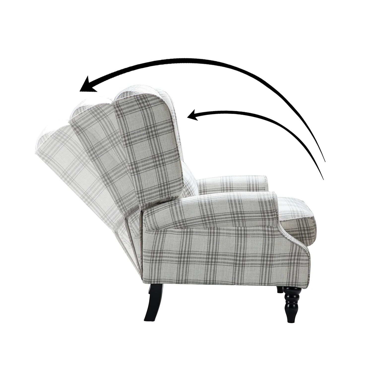 Asikli Manual Recliner in Grey - Image 3
