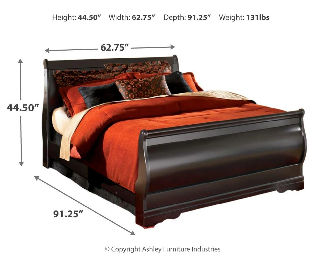 Huey Vineyard Sleigh Bed Bedroom Set - Image 25