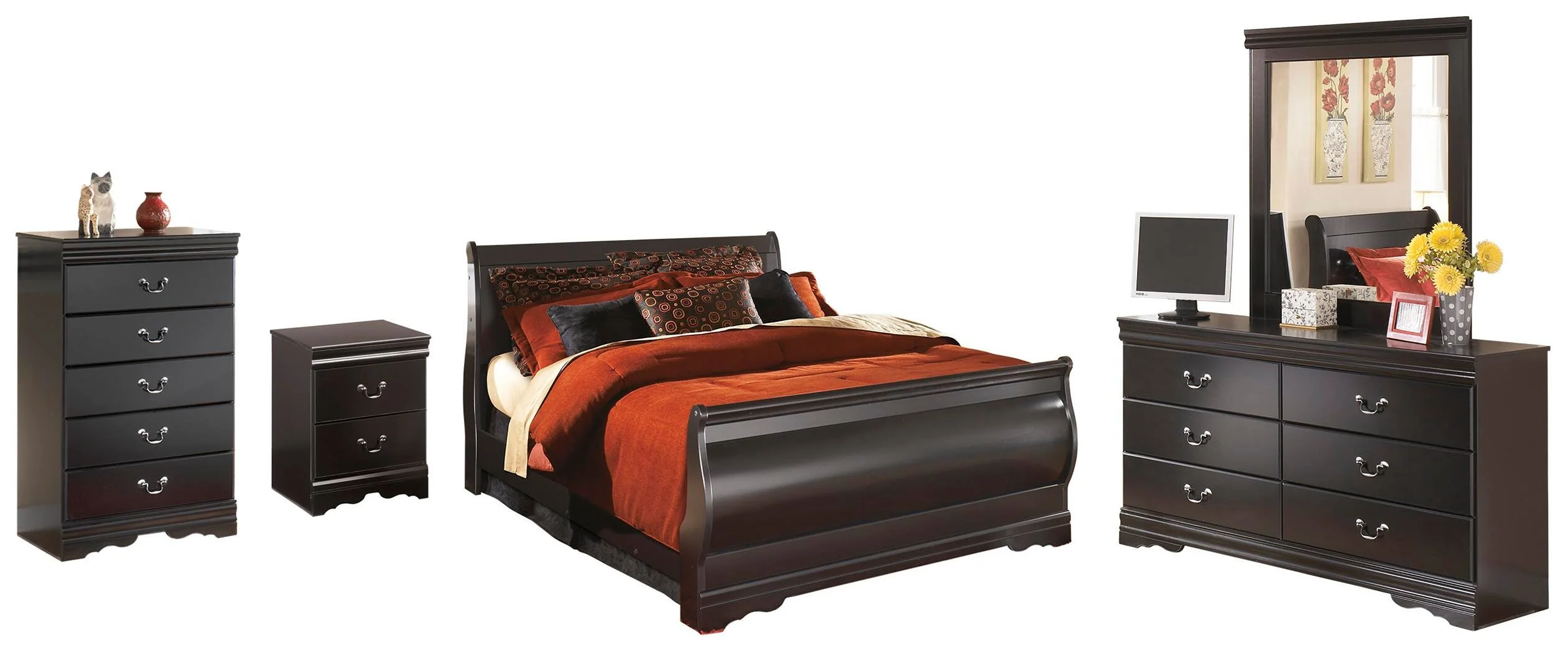 Huey Vineyard Sleigh Bed Bedroom Set - Image 9