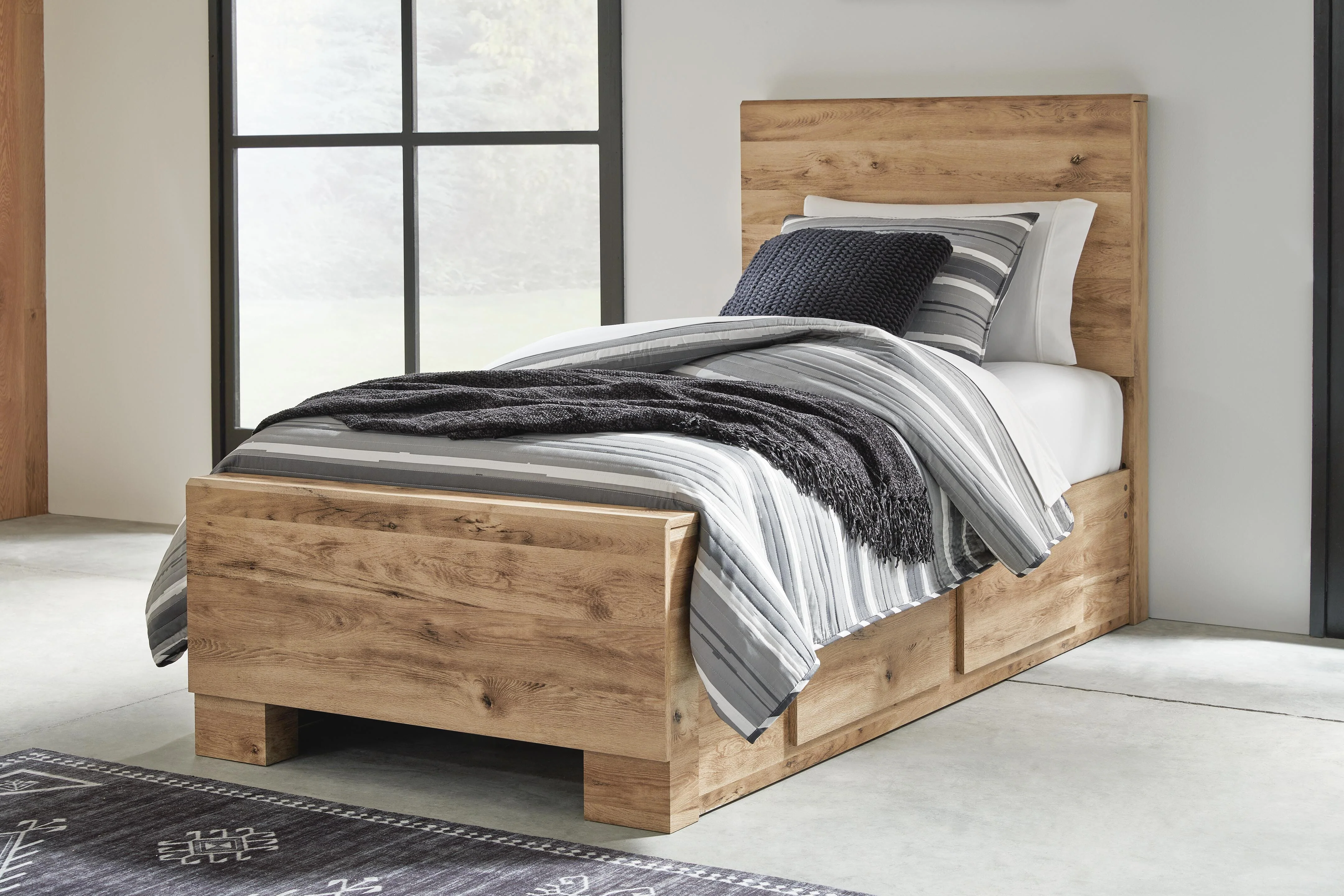 Hyanna Panel Bed with 2 Side Storage - Image 7
