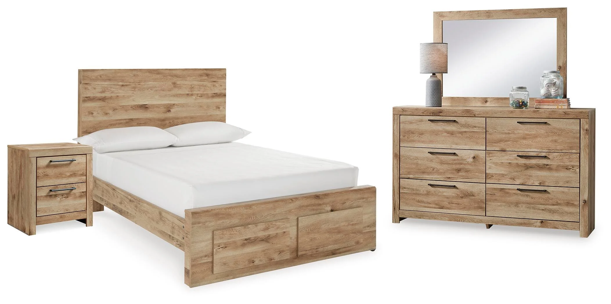 Hyanna Panel Storage Bed Bedroom Set - Image 4