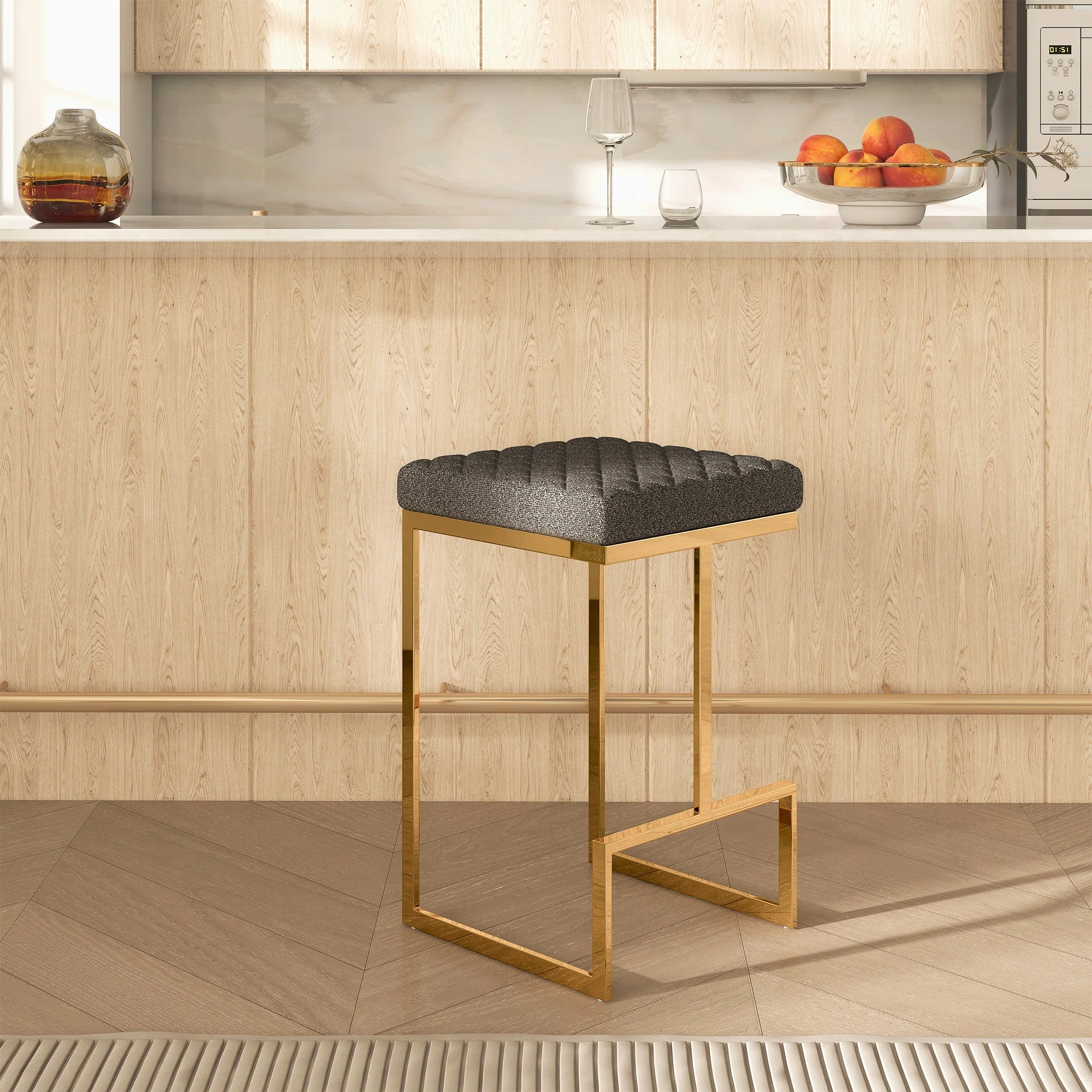 Joel Grey Boucle Counter Stool - Image 6