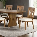 Johannes Rustic Oak 7 Piece Dining Set - Image 2