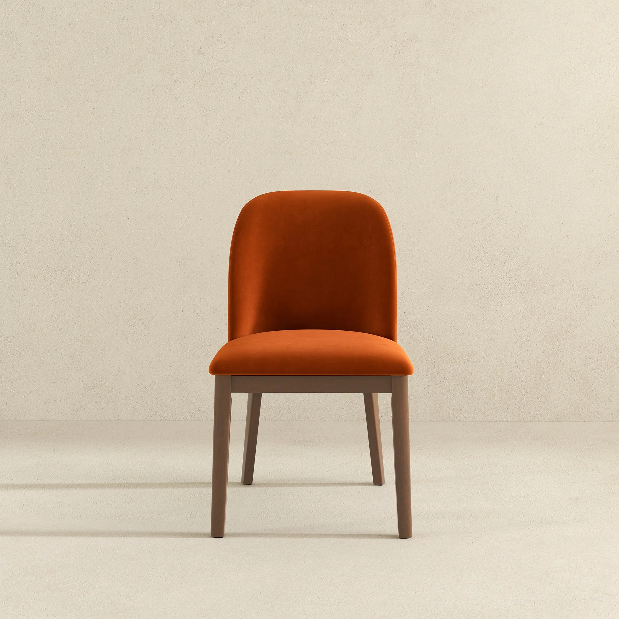 Kaitlyn  Burnt Orange Velvet Dining Chair (Set Of 2) - Image 2