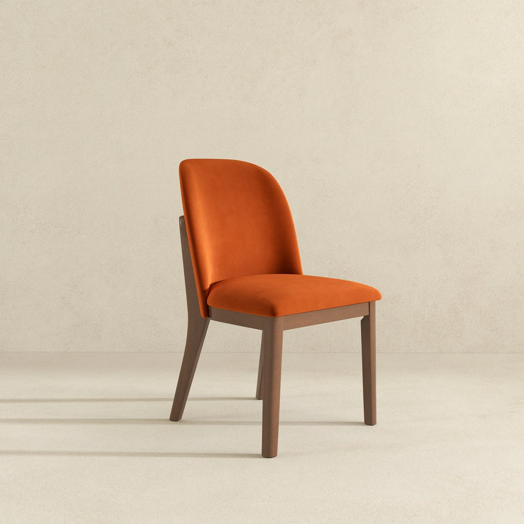 Kaitlyn  Burnt Orange Velvet Dining Chair (Set Of 2) - Image 4