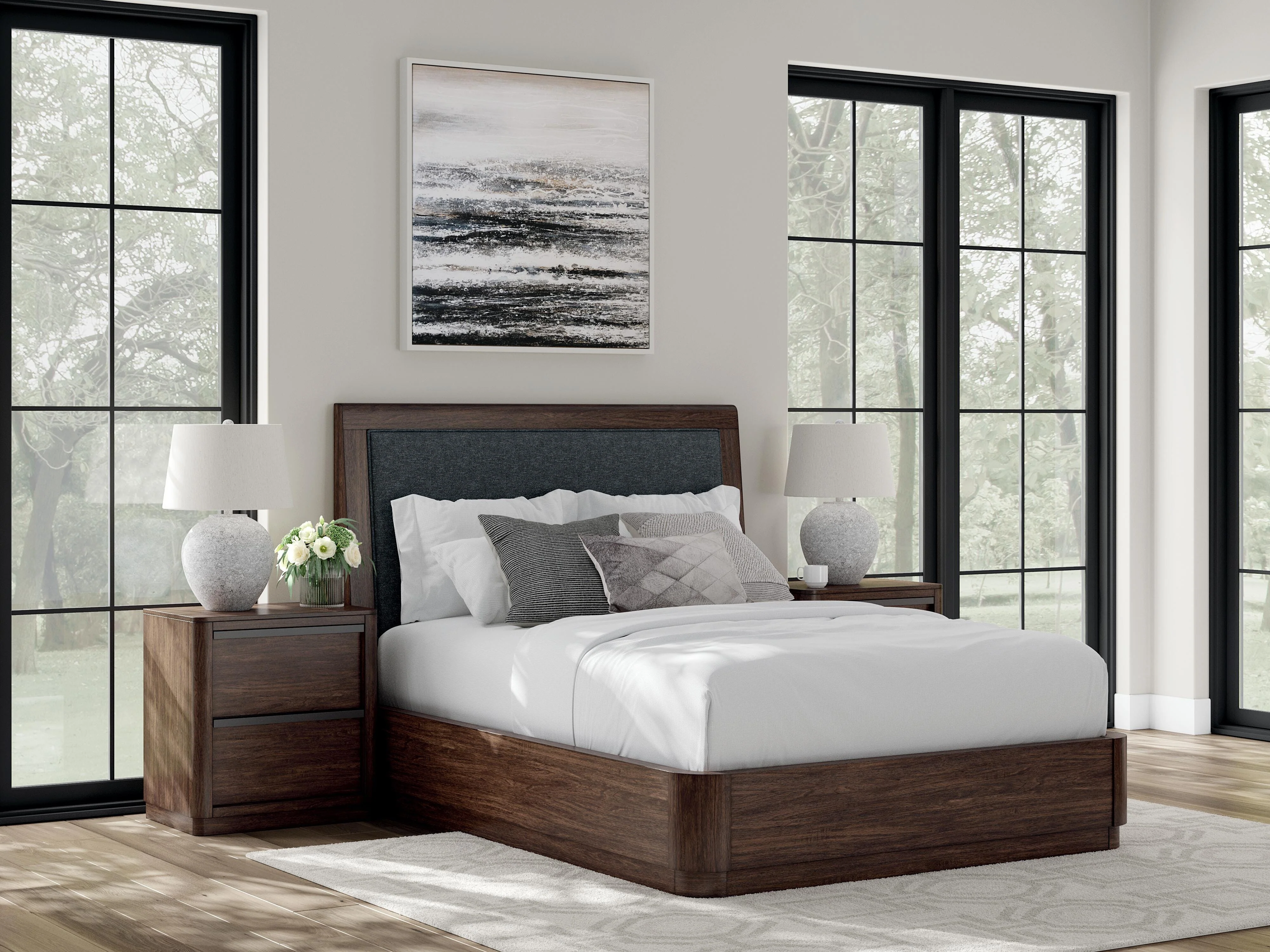 Kendamor Upholstered Panel Bed - Image 3