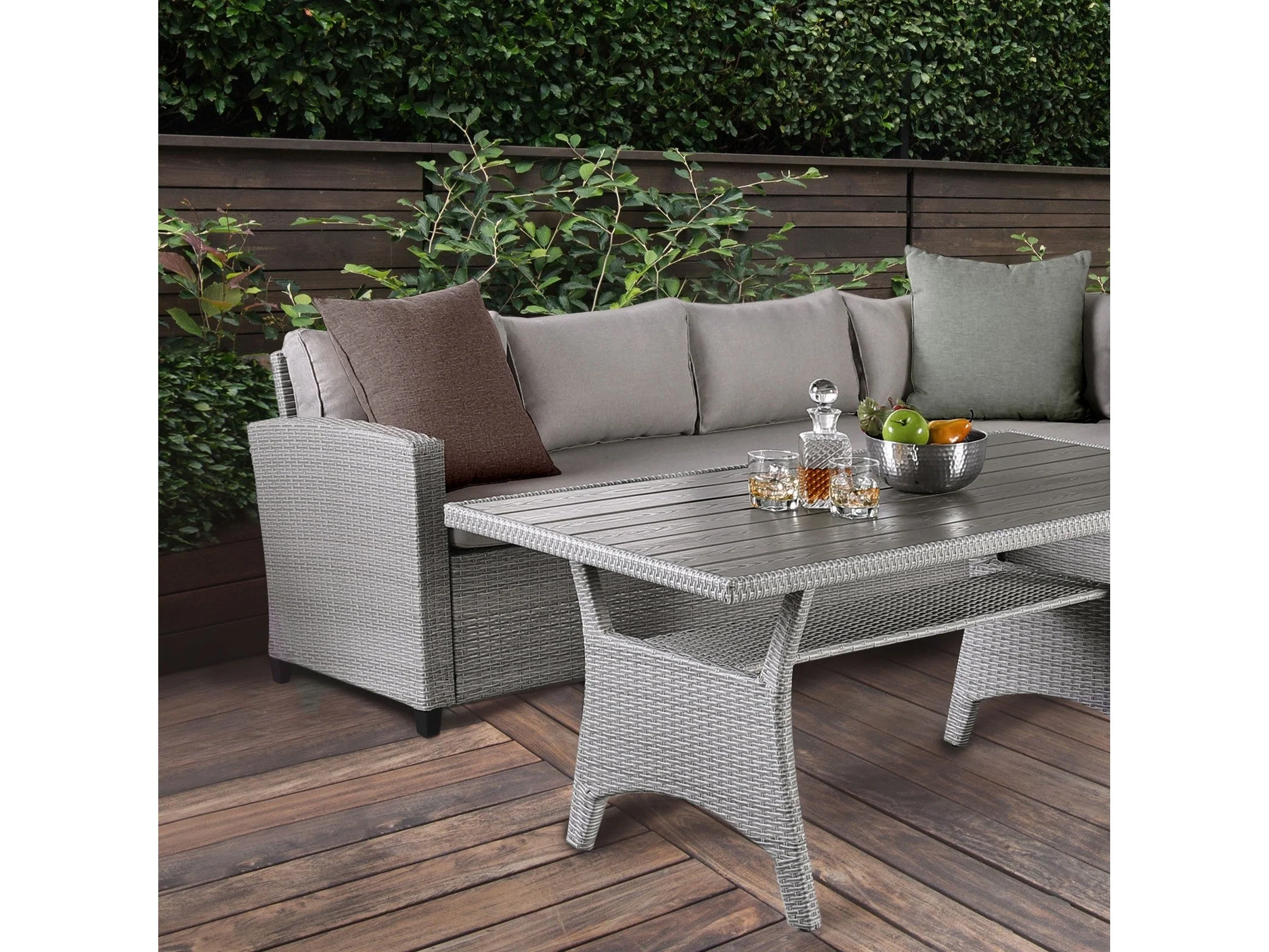 Kimara Gray Outdoor Dining Table