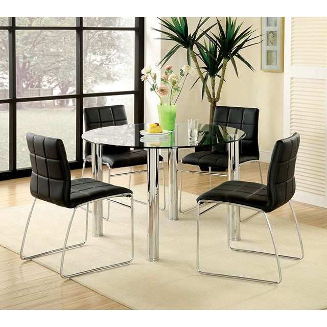 Kona Chrome Round Dining Table - Image 2
