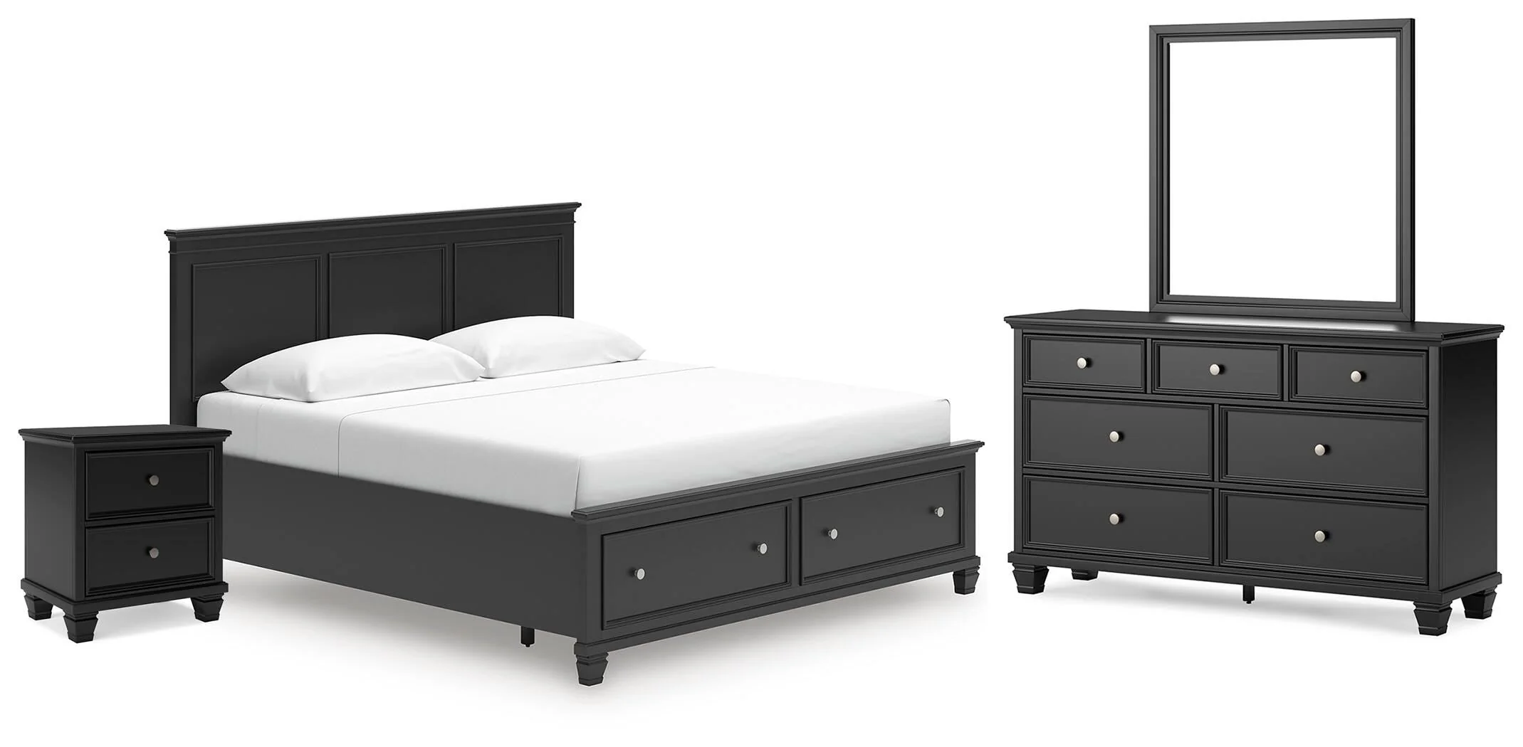 Lanolee Panel Storage Bed Bedroom Set - Image 4