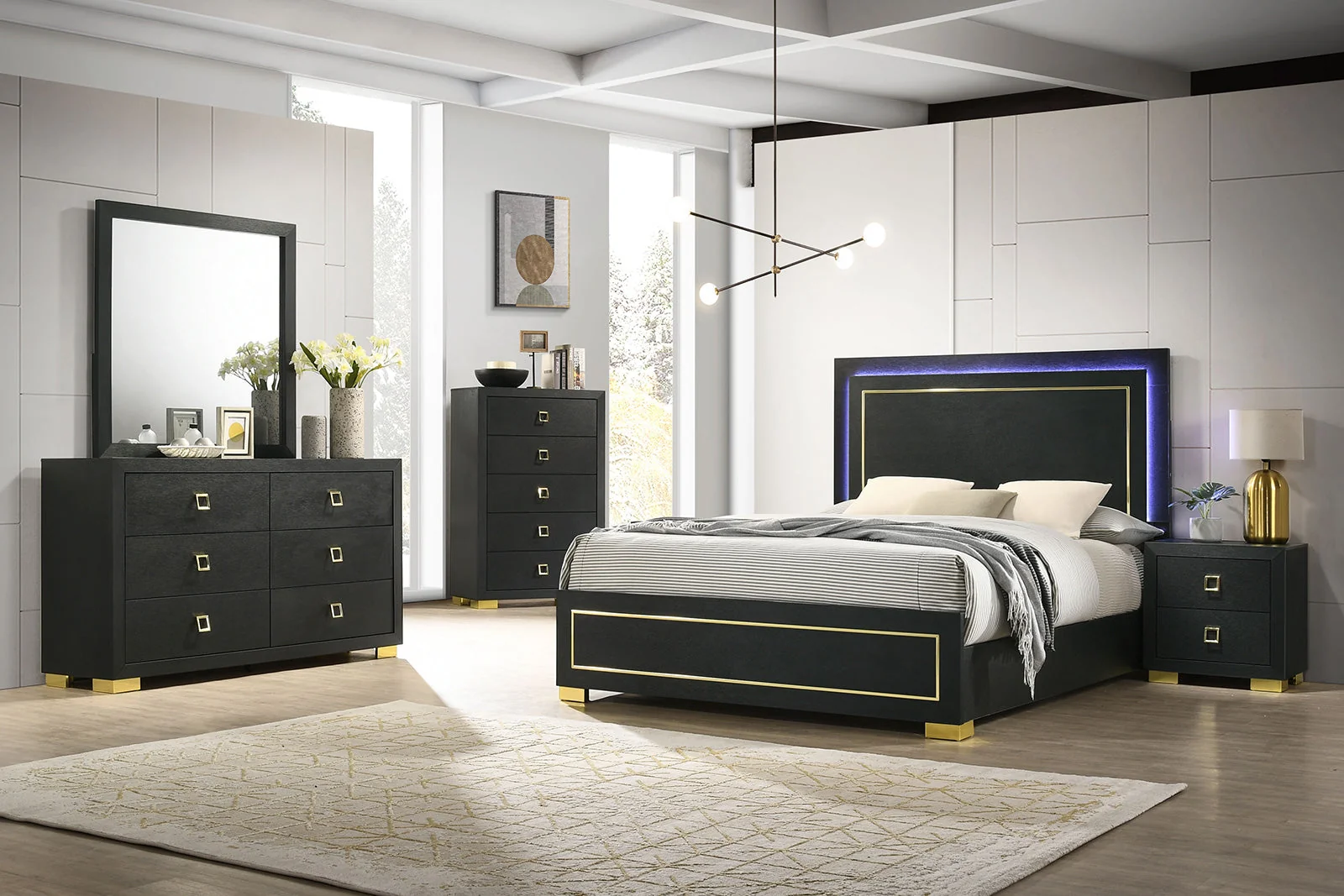 Latimer Black Queen Bed - Image 3