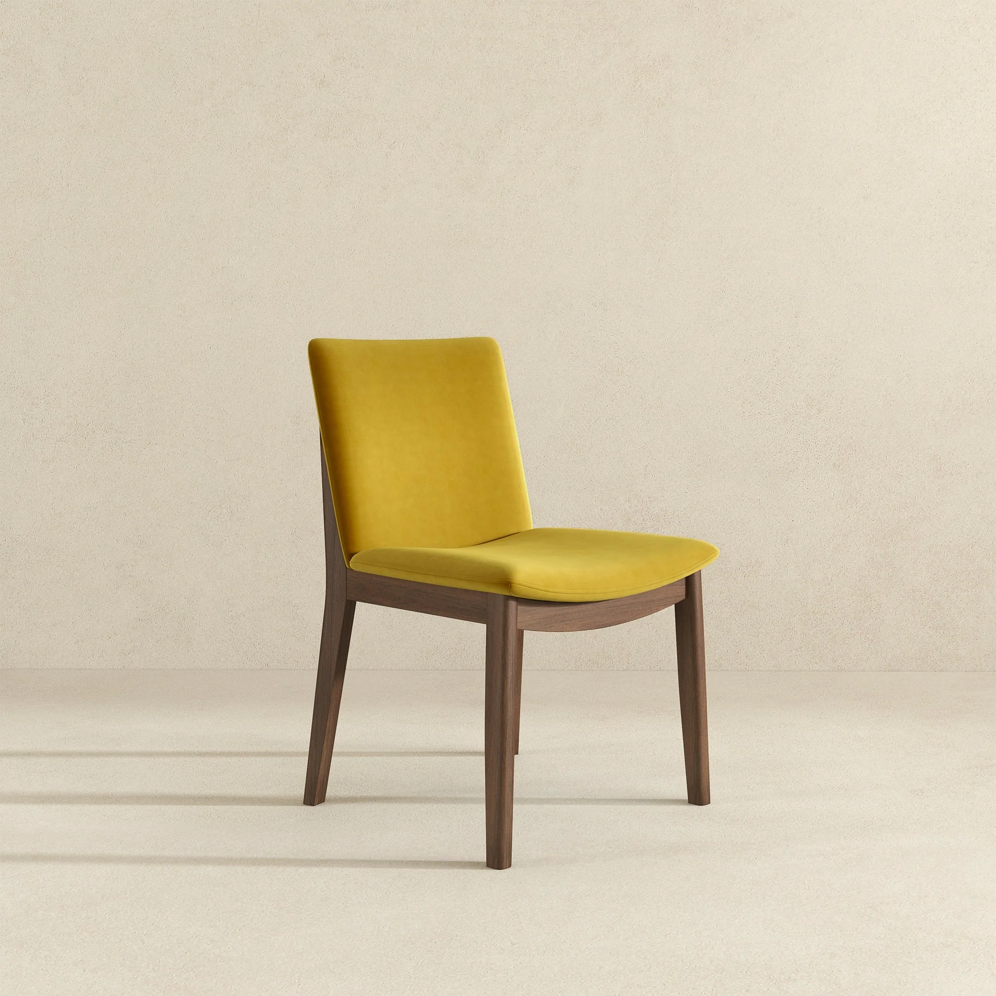 Laura Gold Velvet Solid Wood Dining Chair (Set Of 2) - Image 5