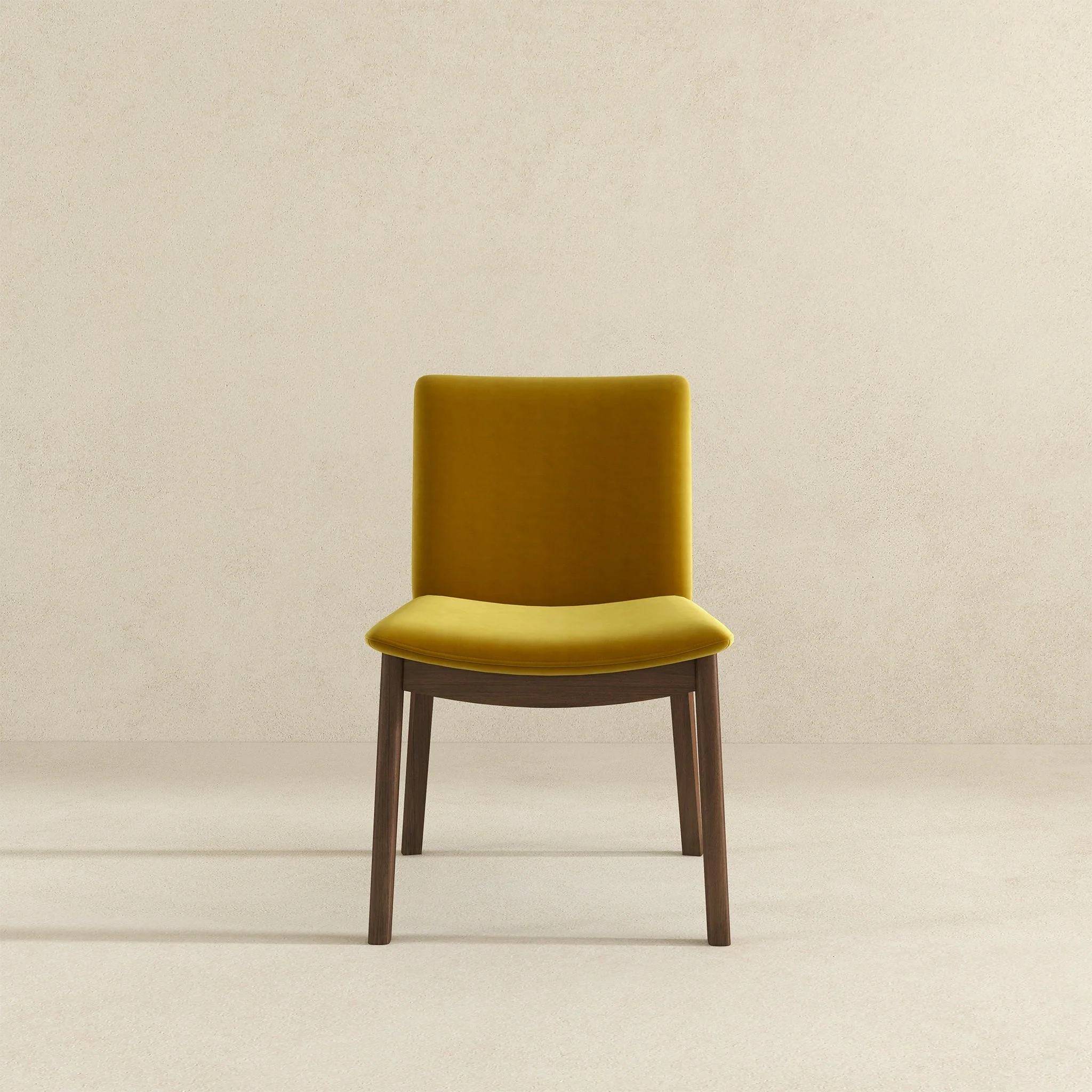 Laura Gold Velvet Solid Wood Dining Chair (Set Of 2) - Image 6