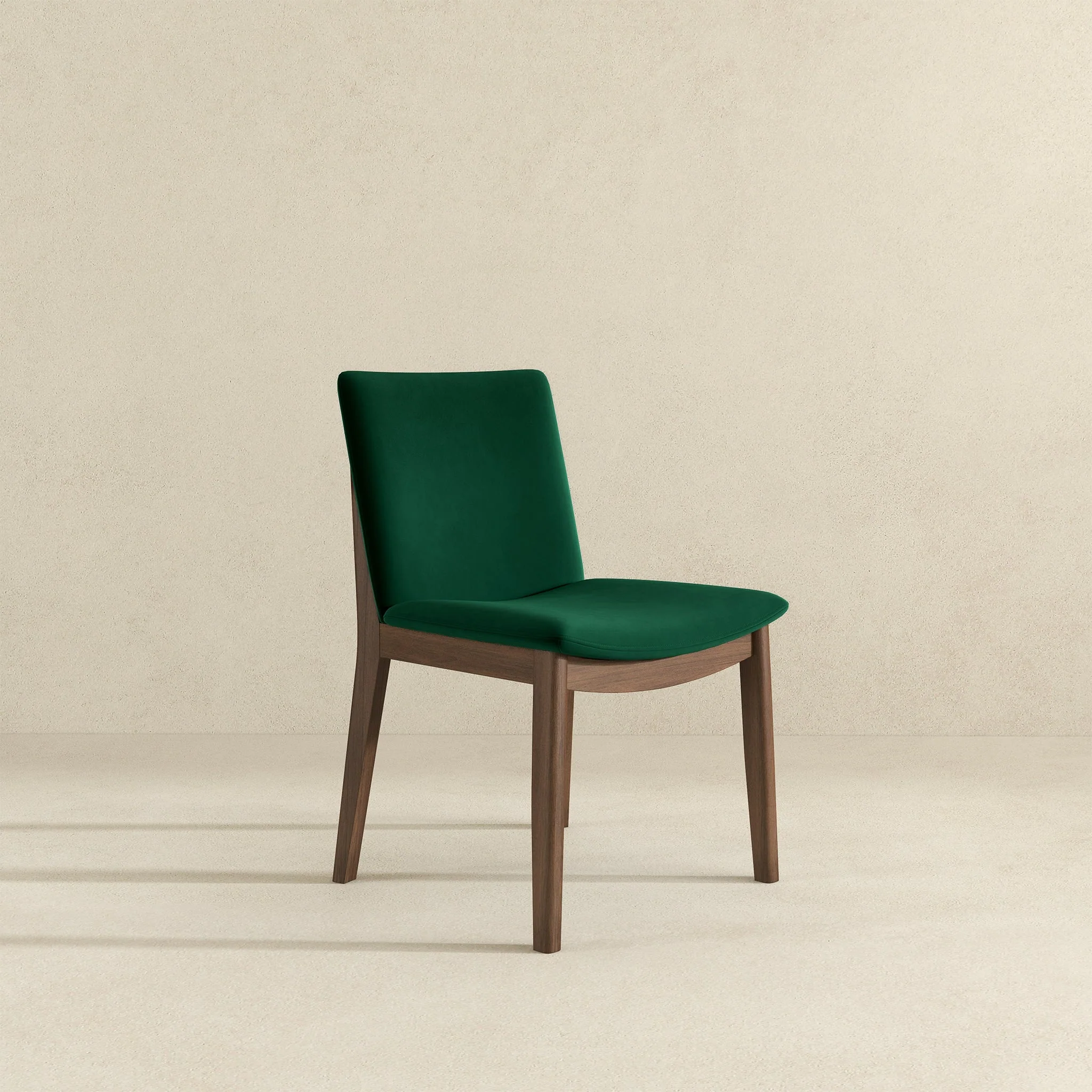 Laura  Green Velvet Solid Wood Dining Chair (Set Of 2) - Image 4