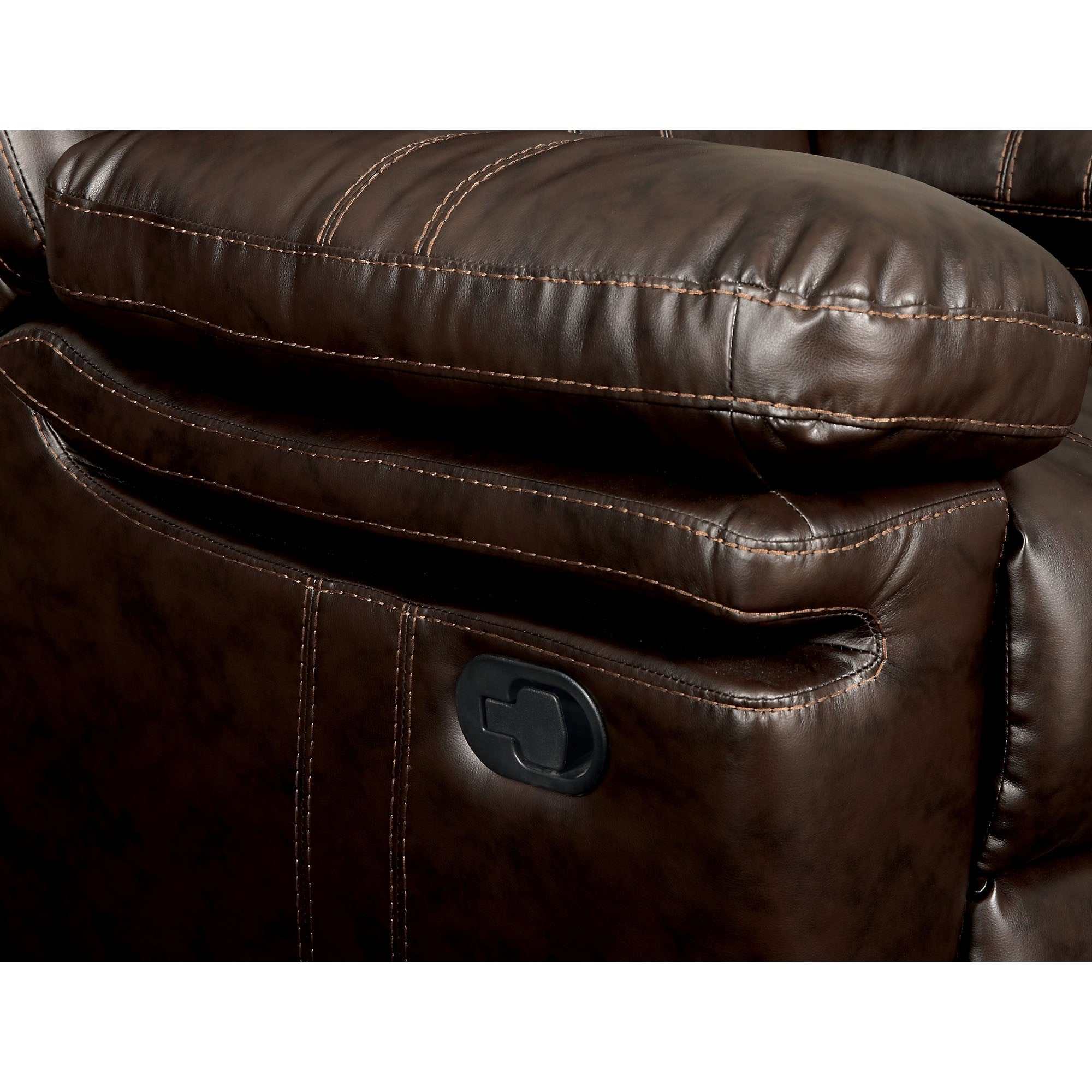 Listowel Brown Loveseat - Image 4