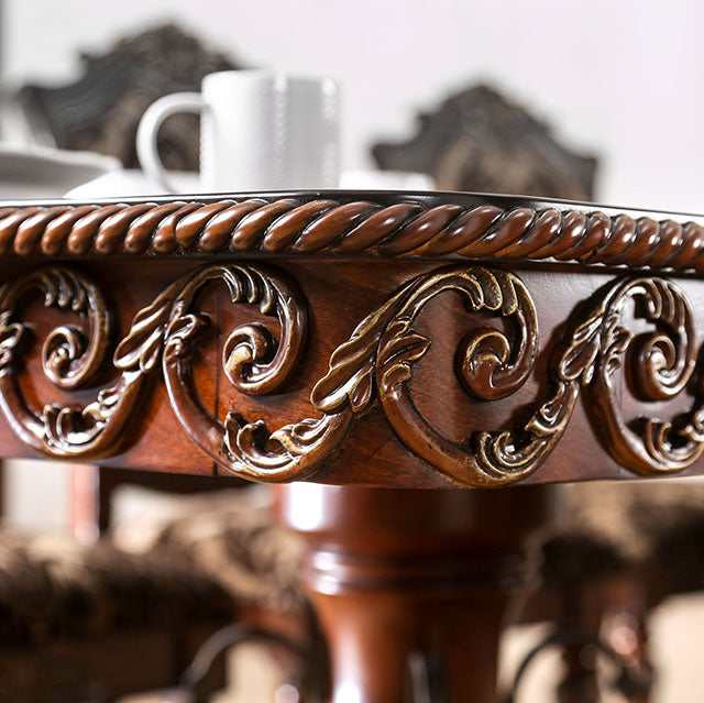 Lucie Brown Cherry Dining Table - Image 4