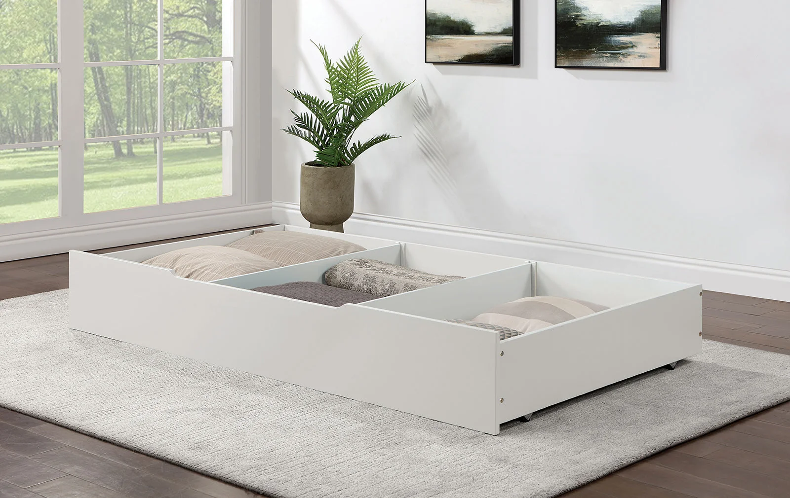 Lycoris White Twin 4 Piece Bedroom Set - Image 6