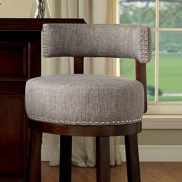 Lynsey Dark Oak/Light Gray  Bar Stool - Image 3