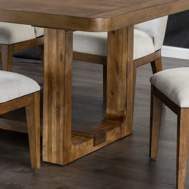 Mandal Chestnut/Gray 7 Piece Dining Set - Image 2
