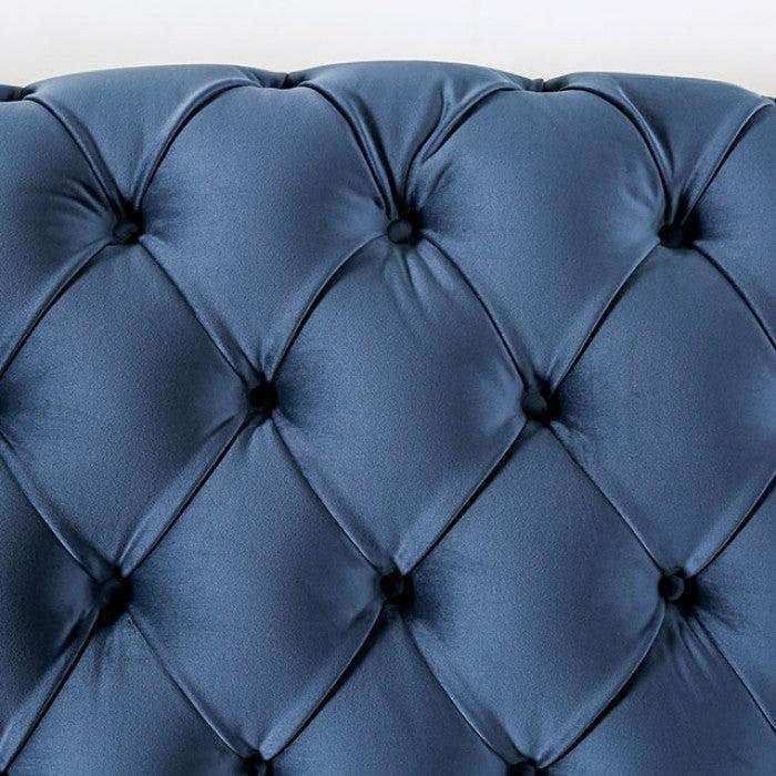 Martinique Blue Stationary Sofa & Loveseat 2pc - Image 4