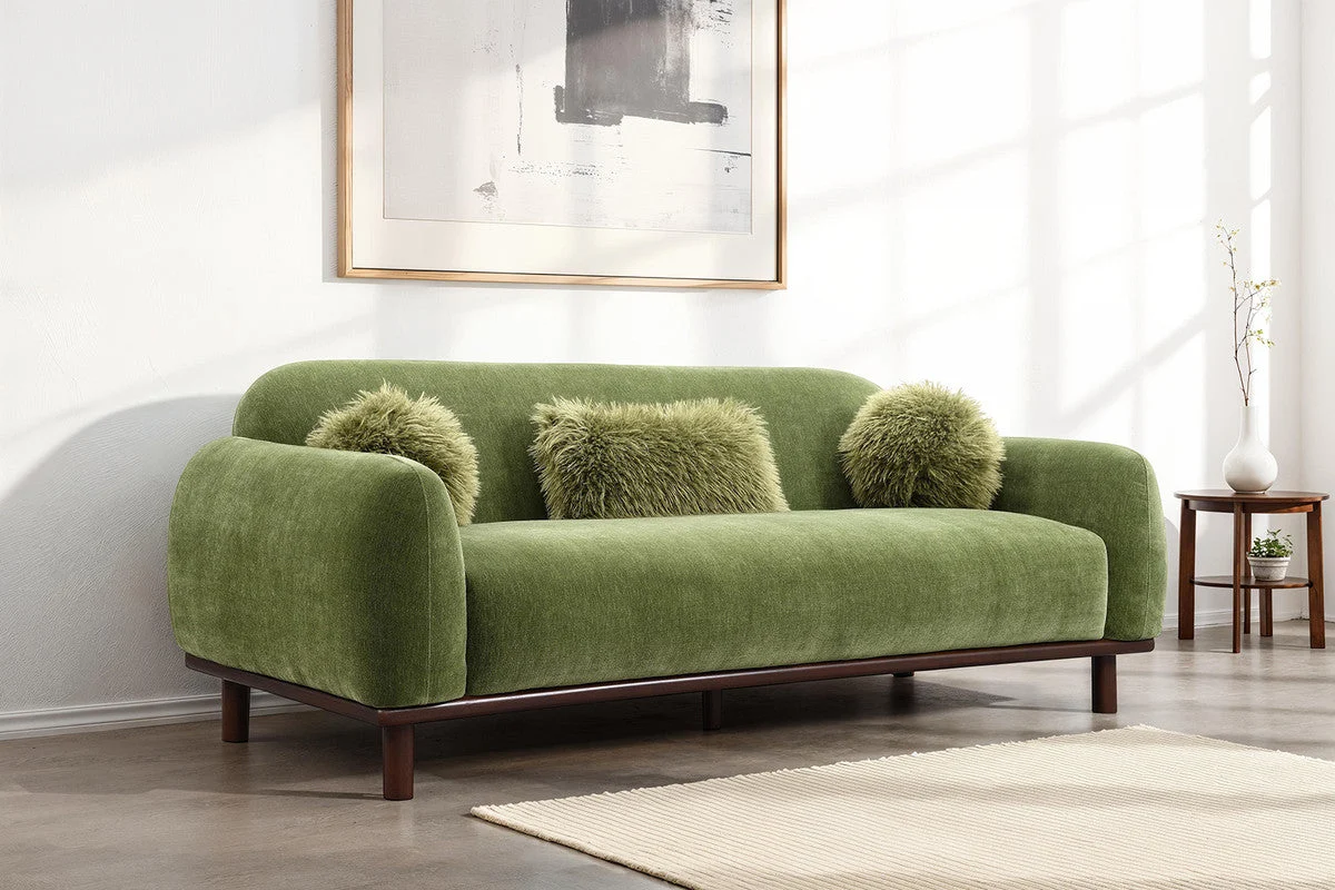 Mellone Olive Green Sofa - Image 2