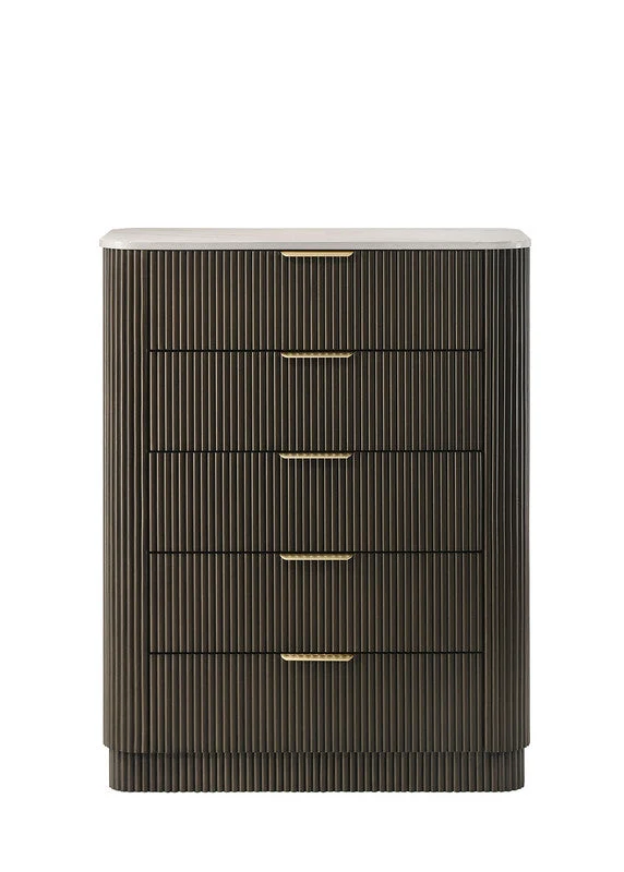 Merthyr Dark Walnut Chest - Image 3