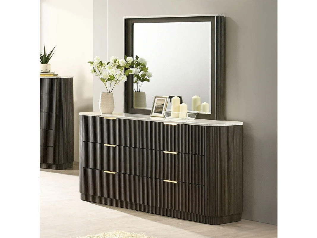 Merthyr Dark Walnut Dresser