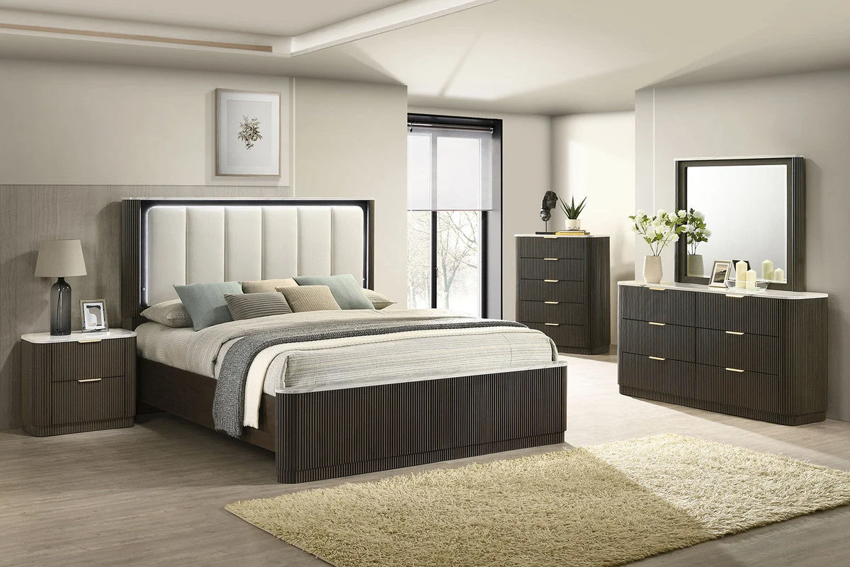 Merthyr Dark Walnut Dresser - Image 2