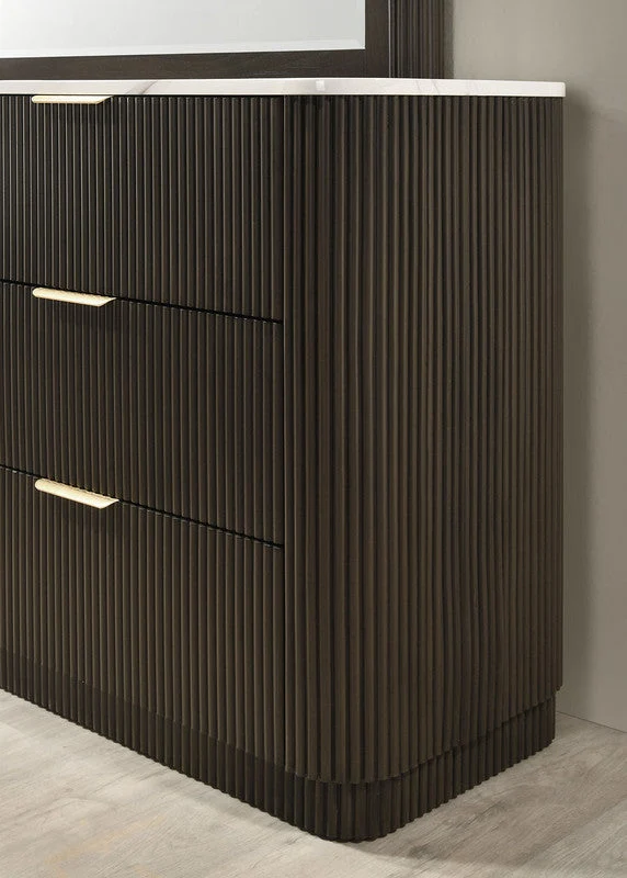 Merthyr Dark Walnut Dresser - Image 4