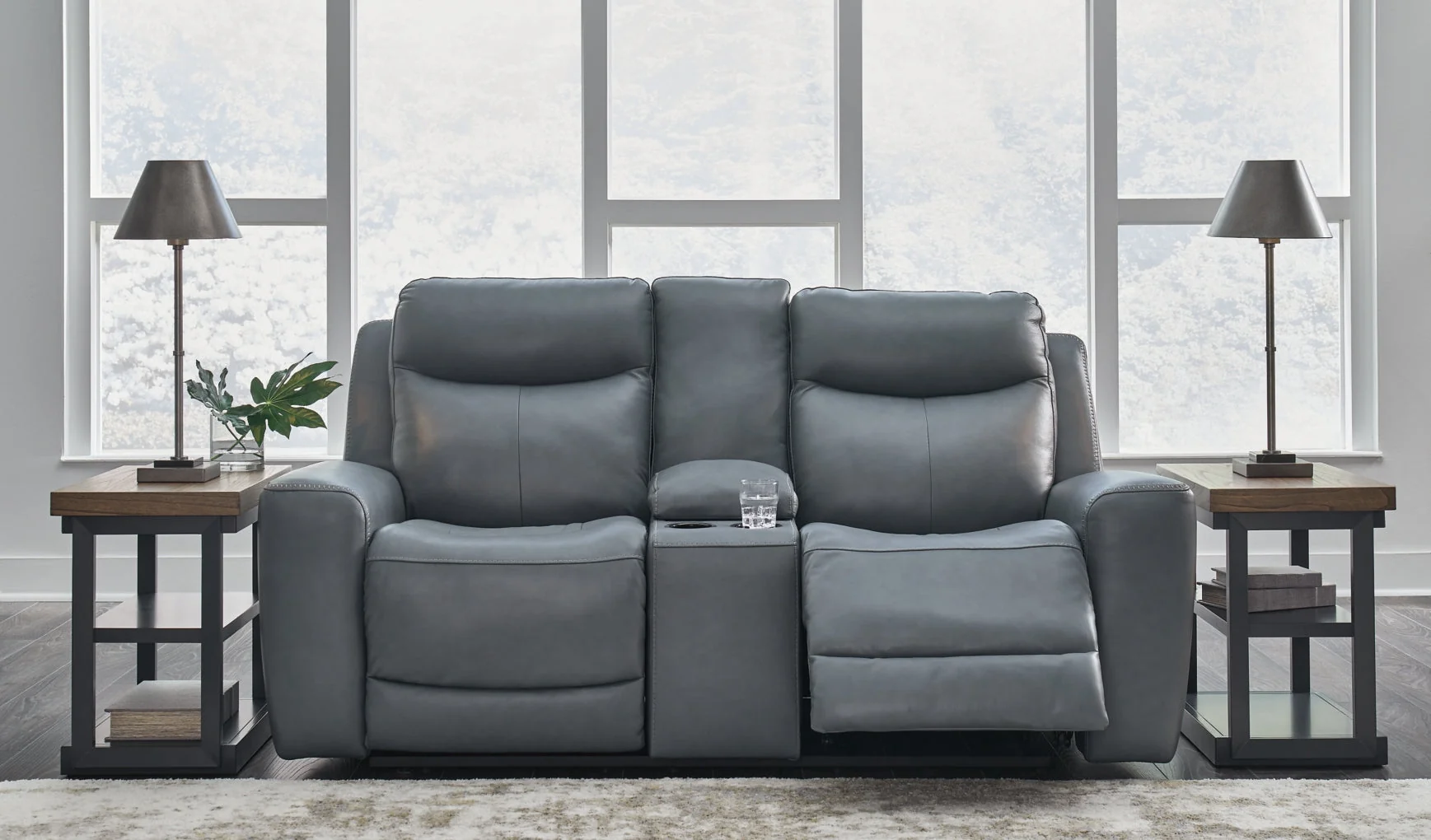 Mindanao Power Reclining Loveseat/Console/Adjustable Headrest - Image 7