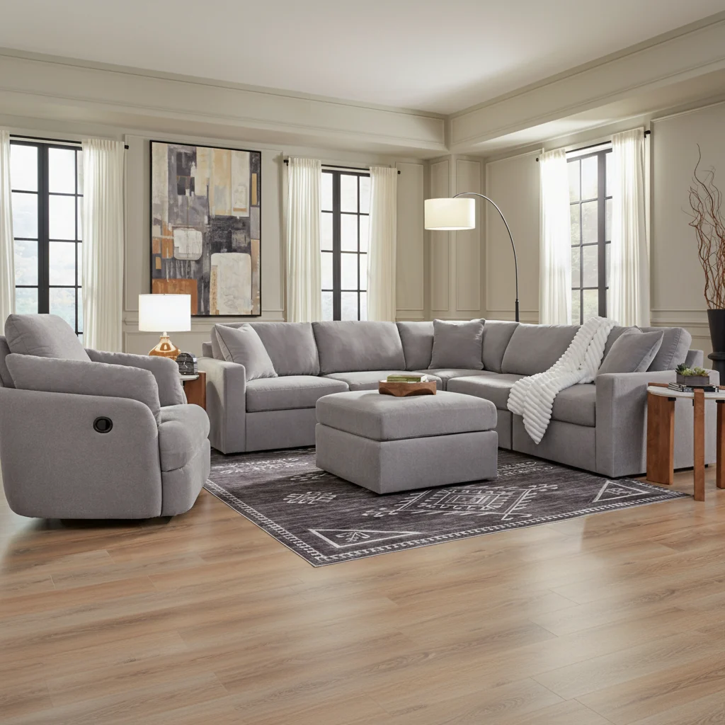 Modmax 5-Piece Sectional with Storage Chaise - Image 5