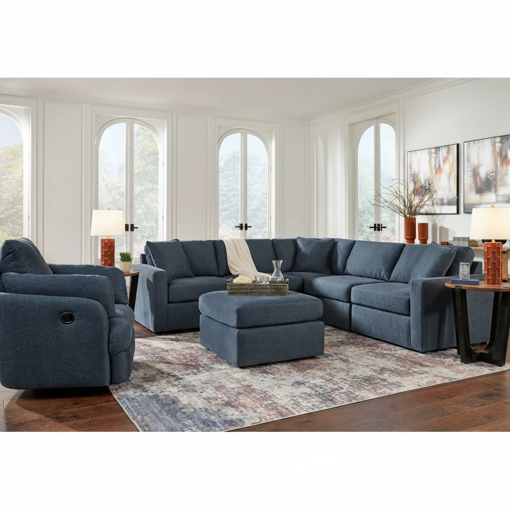 Modmax 6-Piece Sectional with Storage Chaise - Image 7