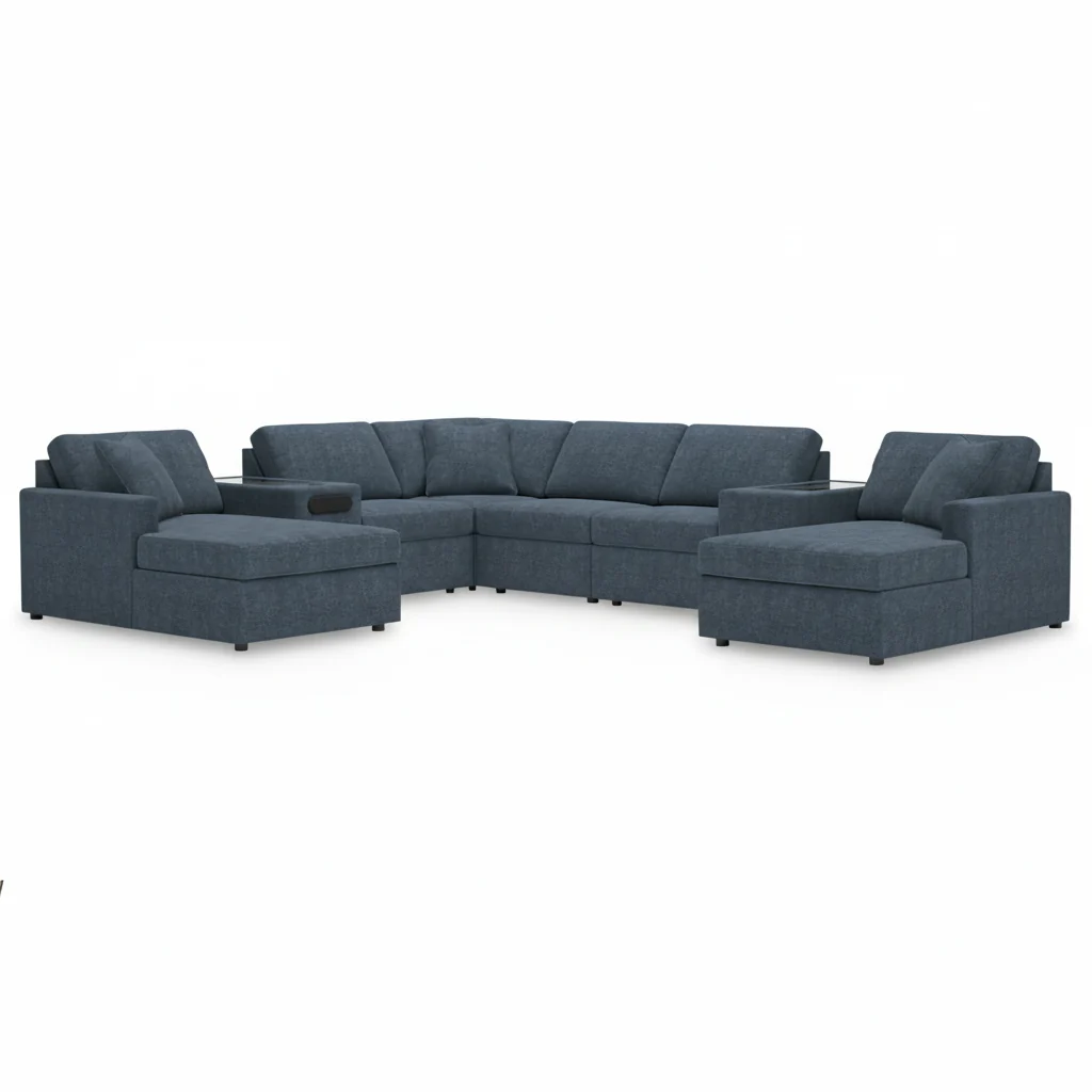 Modmax 8-PC Sectional with Chaise and Audio Consoles - Image 2