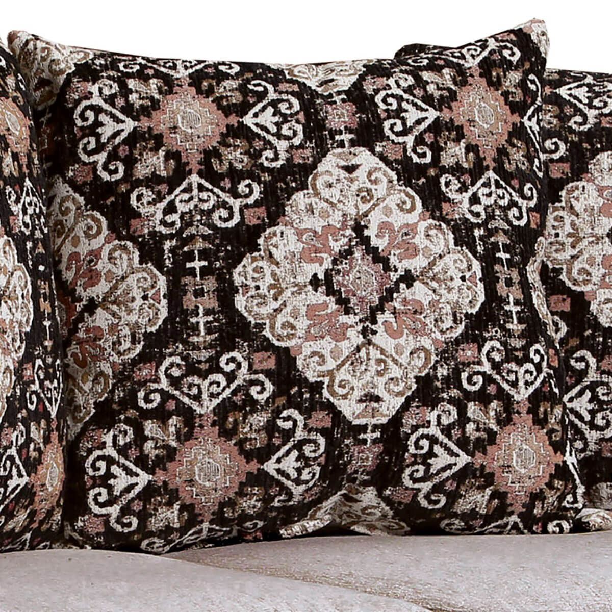Molfetta Light Brown & Black Sofa - Image 3